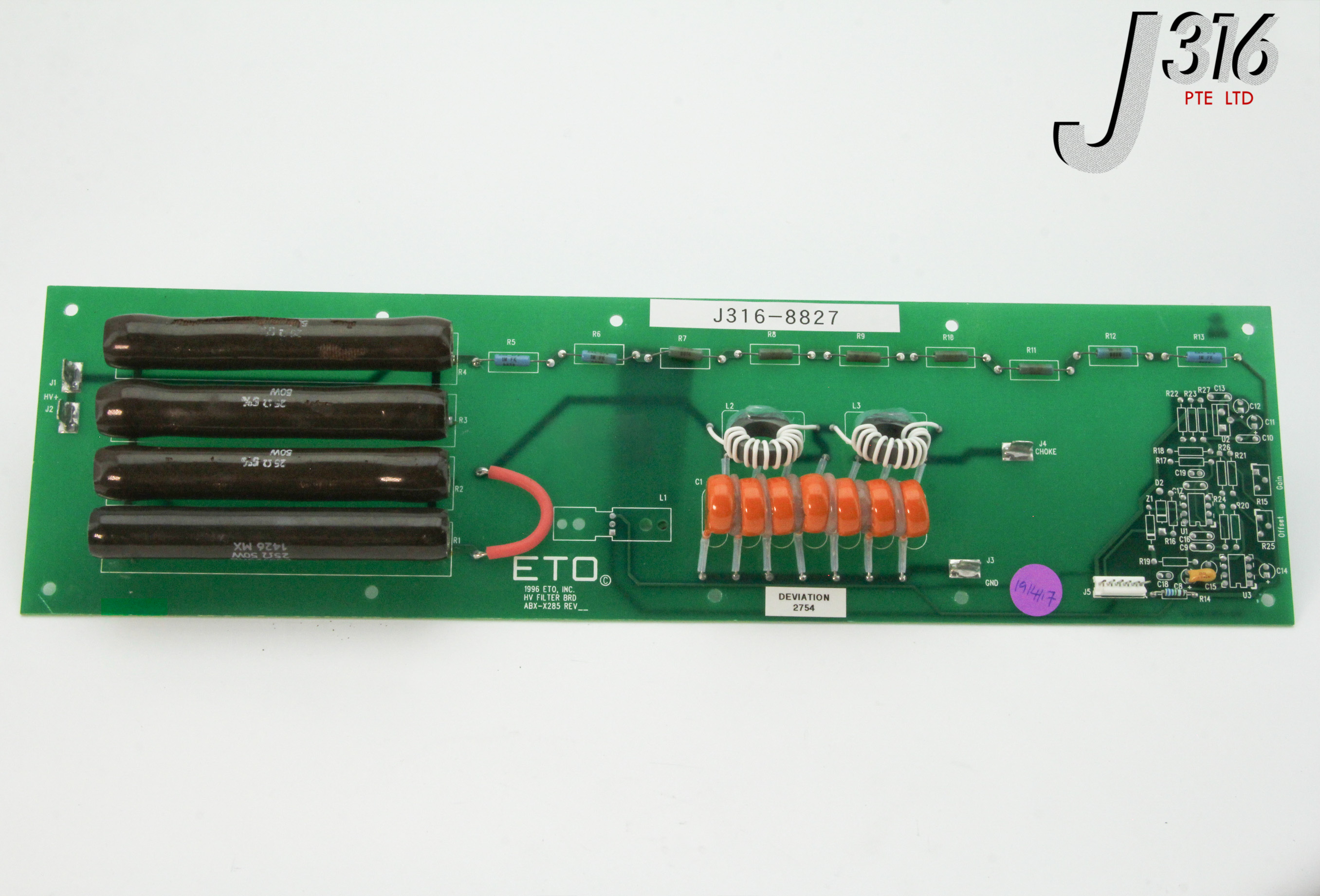 8827 ETO PCB HV FILTER BOARD ABX-X285 | eBay